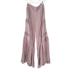 Free People Lovin's Easy Lace Mix Pants Size Small NWT